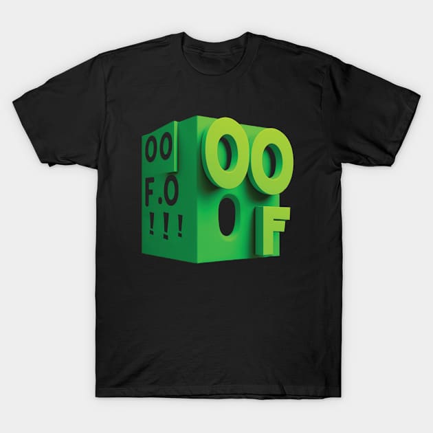 OOF Roblox Oof Meme Gaming Noob For Kids T-Shirt by c o m e t™